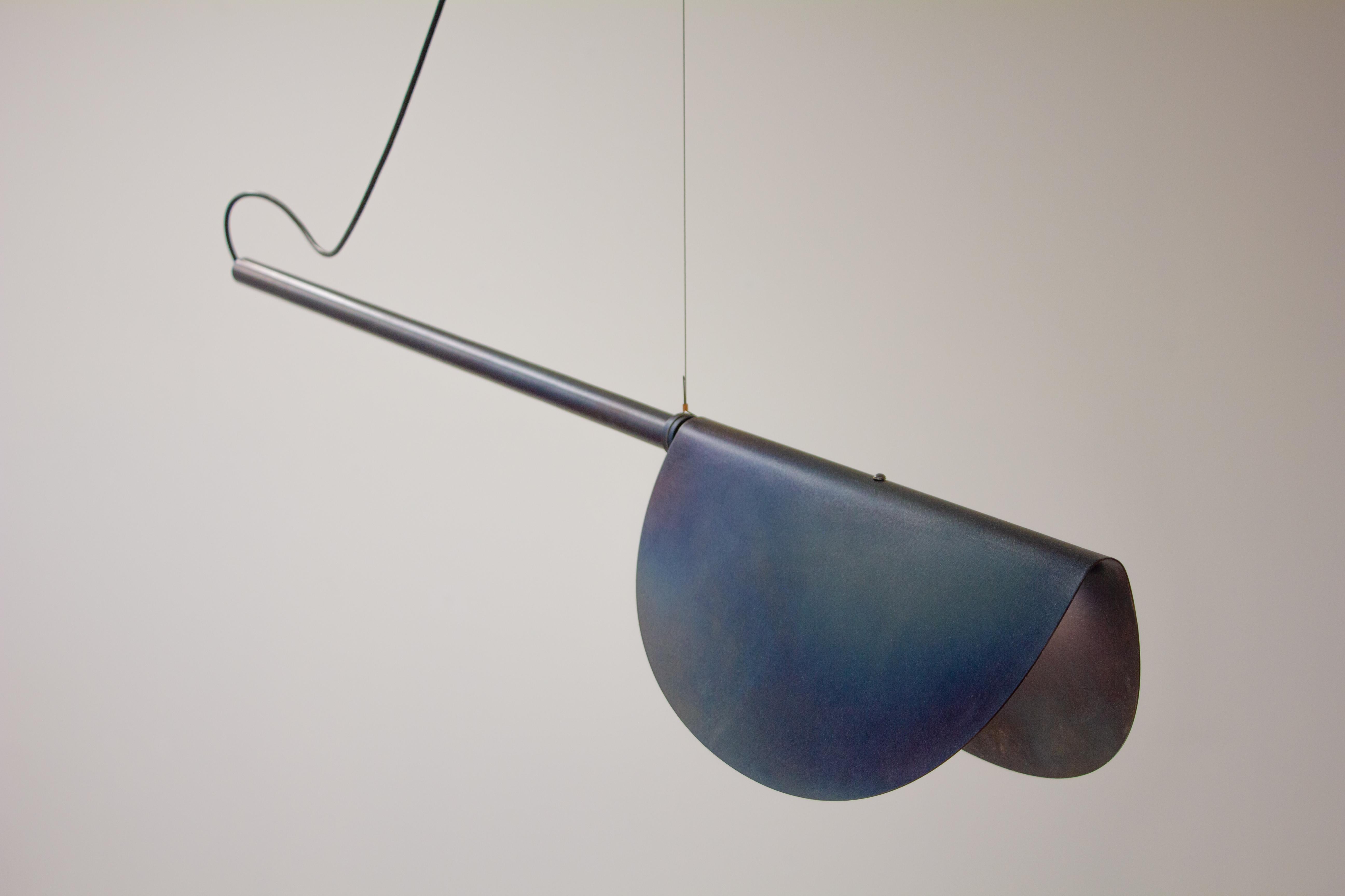 Temper M Tube Pendant Lamp by Max Lipsey
Dimensions: D 120 x W 23 x H 22 cm.
Materials: Steel.

All our lamps can be wired according to each country. If sold to the USA it will be wired for the USA for instance. Please contact us.

Atelier Max
