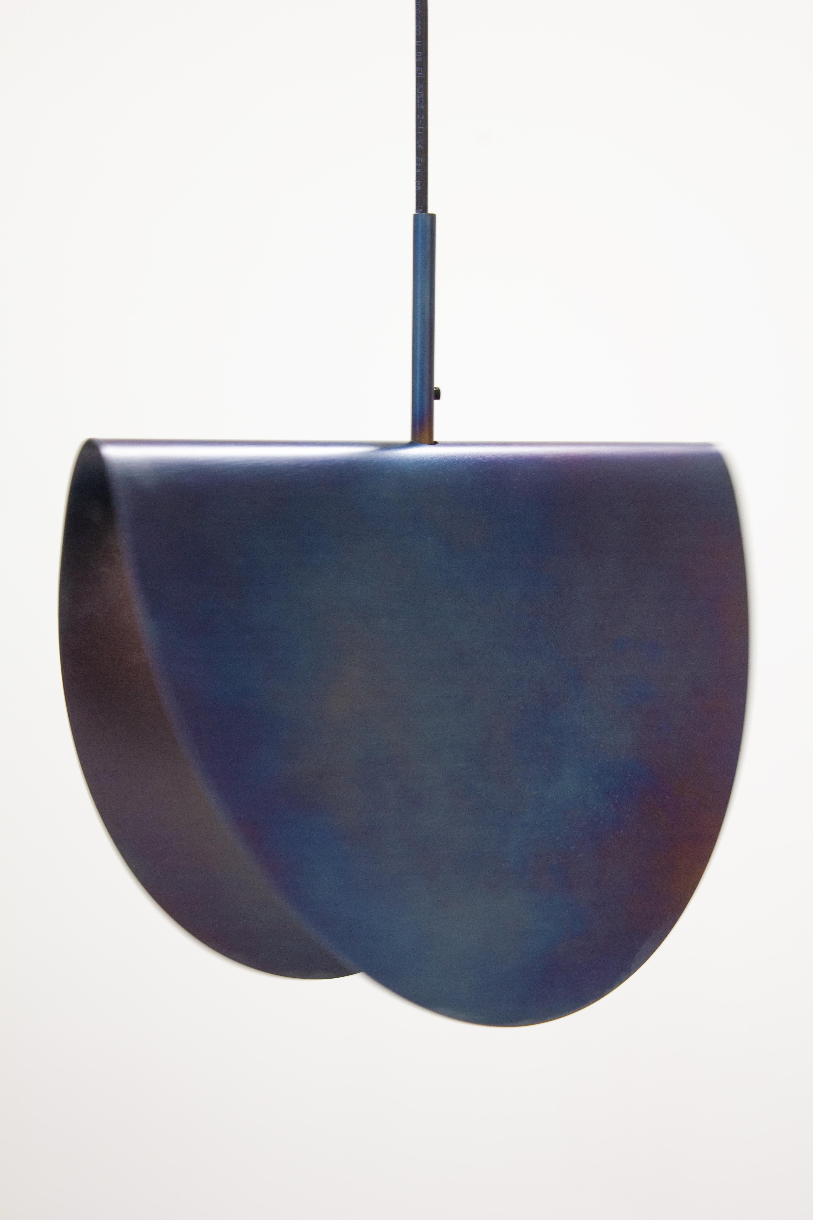 Temper S Pendant Lamp by Max Lipsey
Dimensions: D 30 x W 23 x H 23 cm.
Materials: Steel.

All our lamps can be wired according to each country. If sold to the USA it will be wired for the USA for instance. Please contact us.

Atelier Max Lipsey is