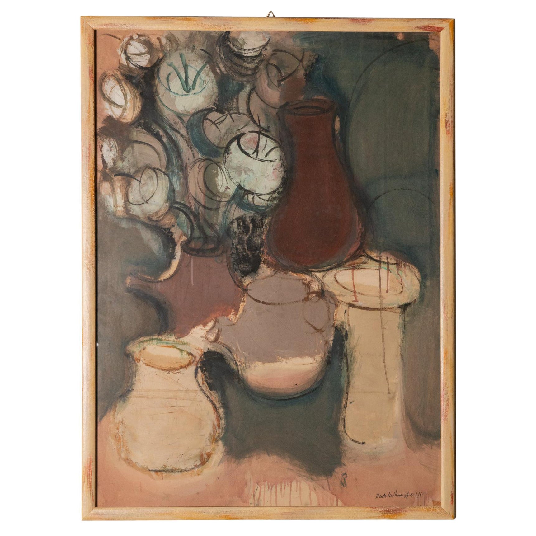 Tempera und Aquarell im modernen Stil