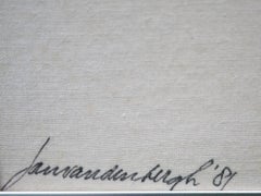 Tempera Painting, Paths of Color, Jan Van Den Bergh, 1981