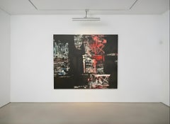 Tempere su grande tela di Giorgio Ciliberti