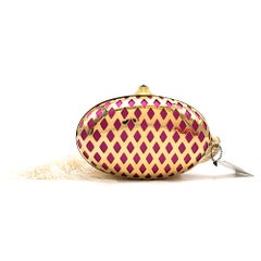 Temperley Faberge Evening Lattice Clutch