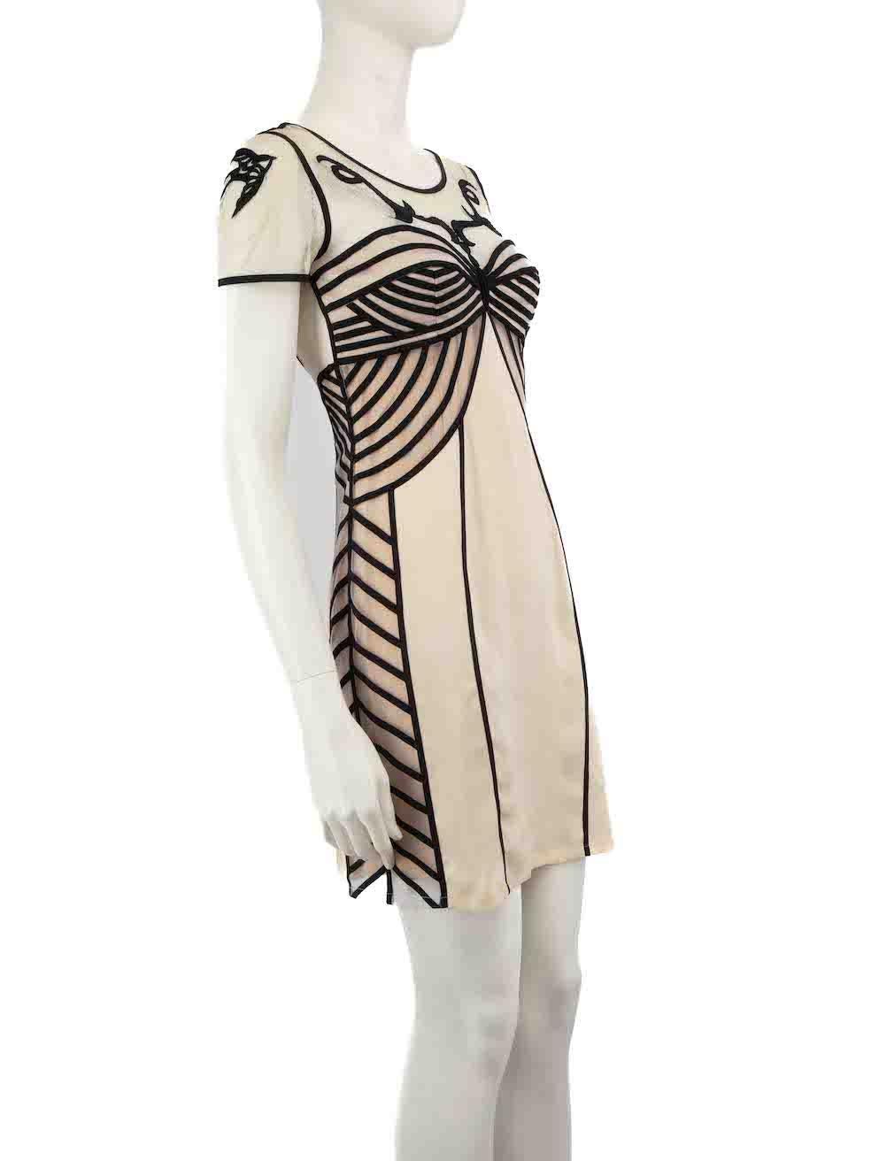 CONDITION is Good. General wear to dress is evident. Moderate signs of wear to the front and back with discoloured marks and plucks to the weave on this used Temperley London designer resale item. Brand label has been removed.
 
 Details
 Beige
