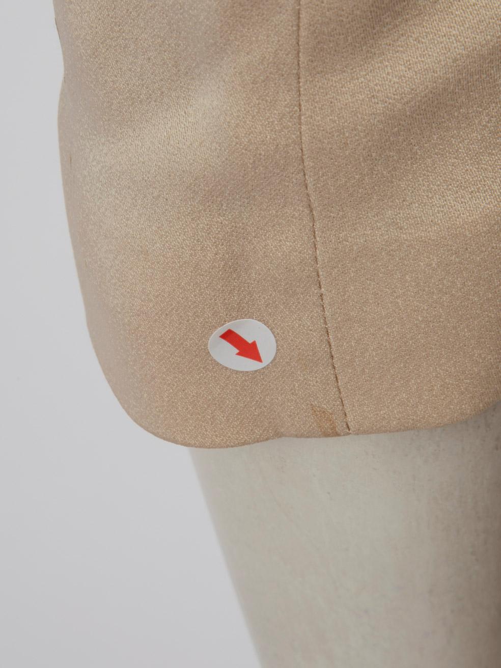 Temperley London Beige Pleat Trim Buttoned Jacket Size XS 4