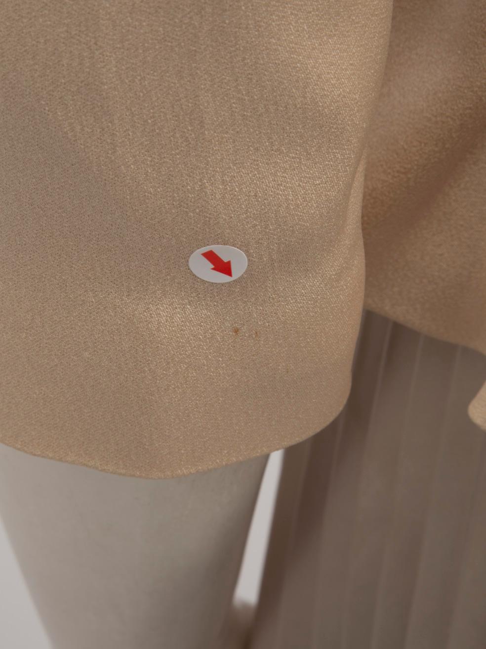 Temperley London Beige Pleat Trim Buttoned Jacket Size XS 6
