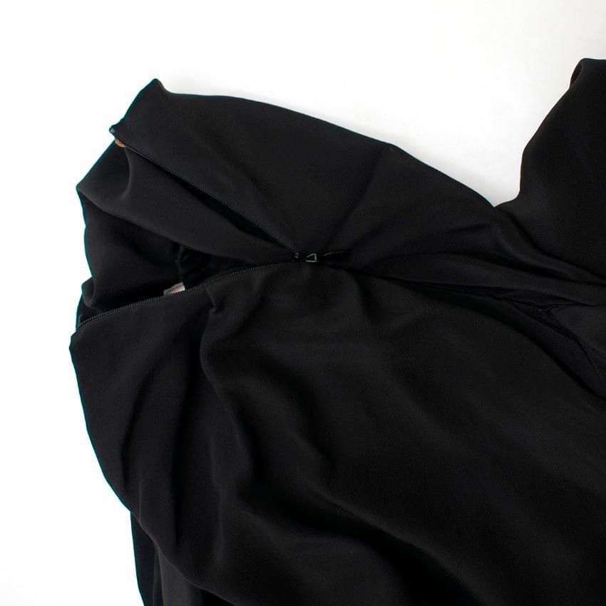 Vivienne Westwood Strapless Black Draped Dress US 6 In Excellent Condition In London, GB