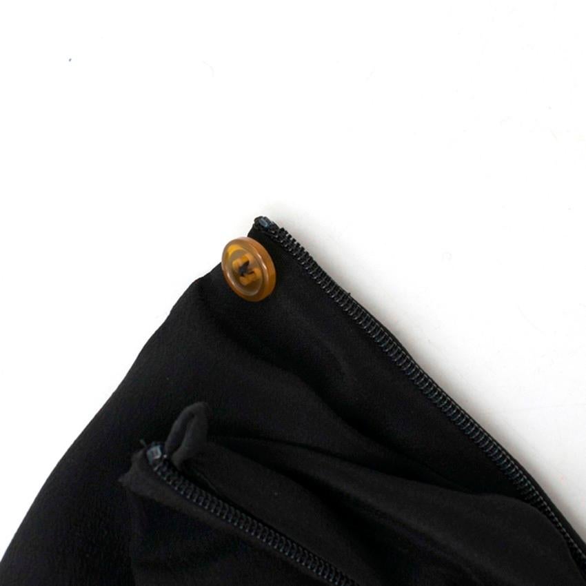 Women's Vivienne Westwood Strapless Black Draped Dress US 6