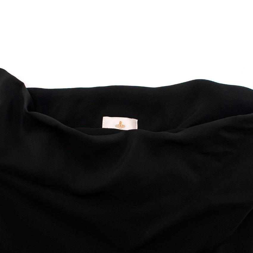 Vivienne Westwood Strapless Black Draped Dress US 6 2