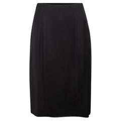 Temperley London Black Knee Length Slip Skirt Size S