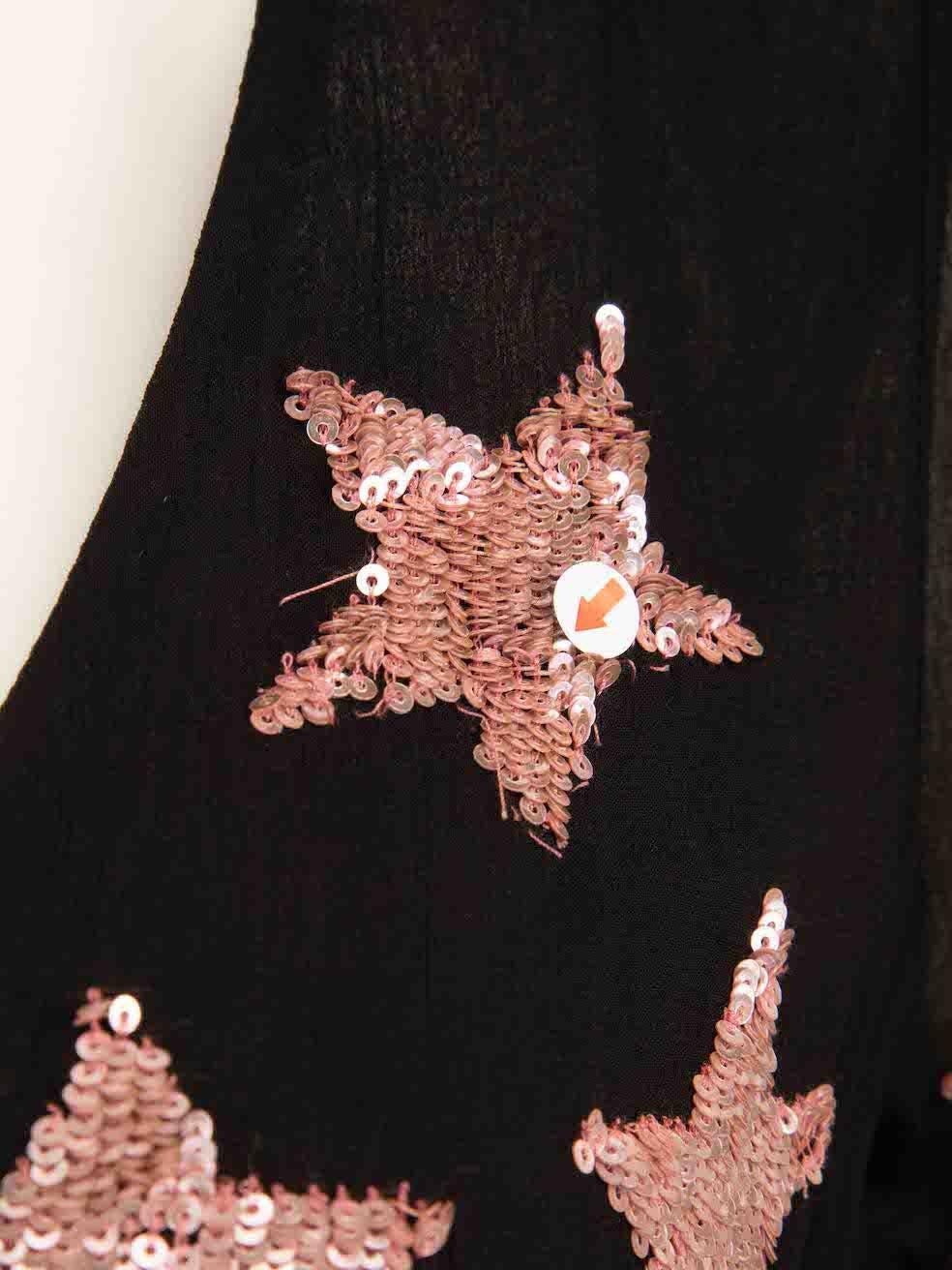 Temperley London Black Star Sequin Jumpsuit Size L 1