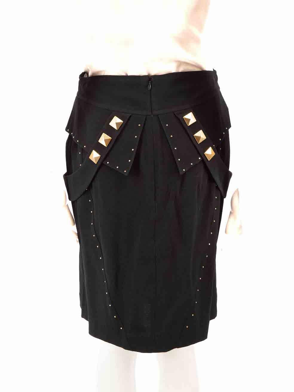 Women's Temperley London Black Studded Skirt Size M