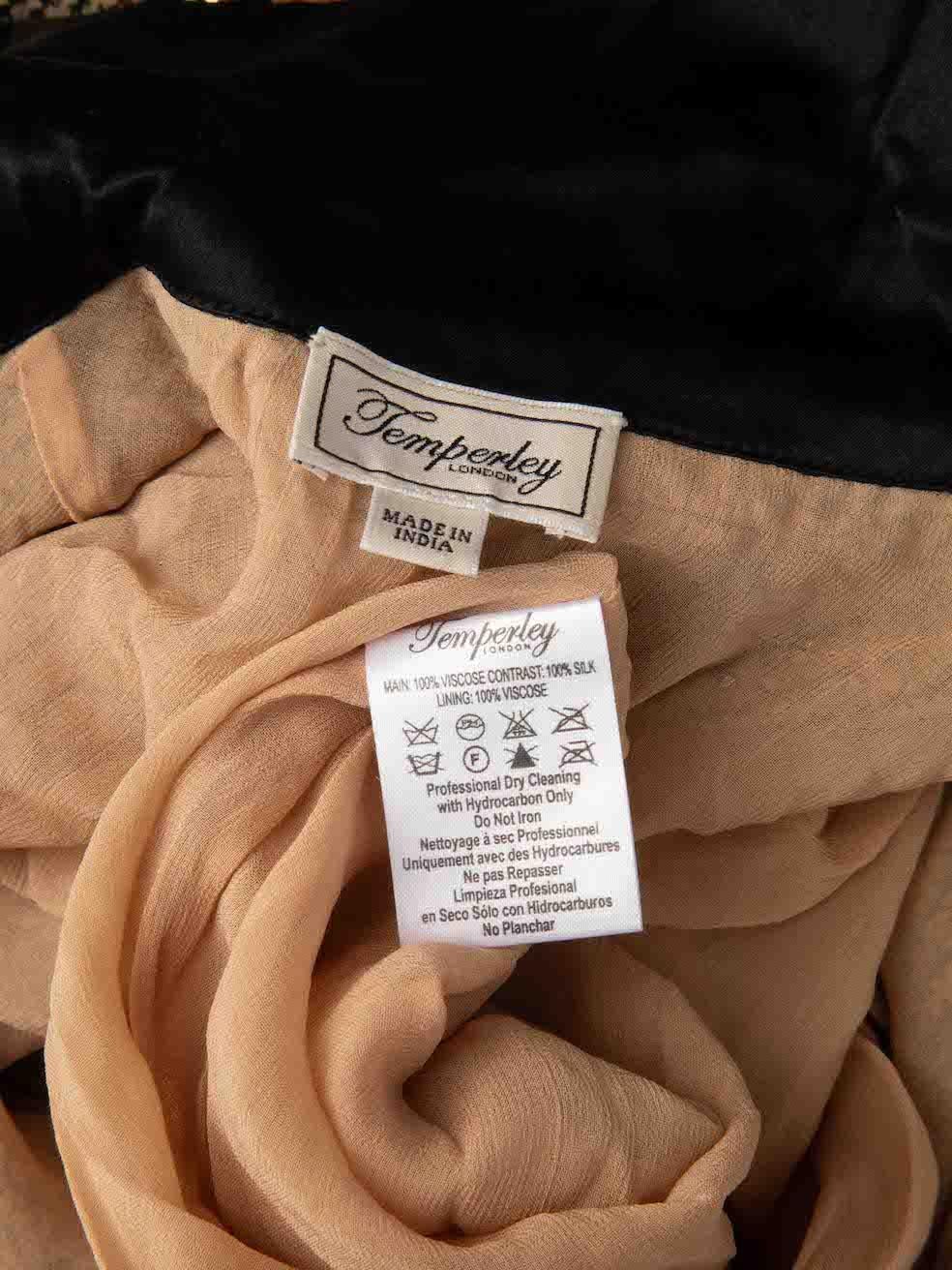 Temperley London Brown Sequin Embellished Shirt Size L For Sale 3