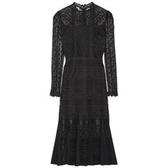 Used Temperley London Desdemona Panelled Guipure Lace Midi Dress
