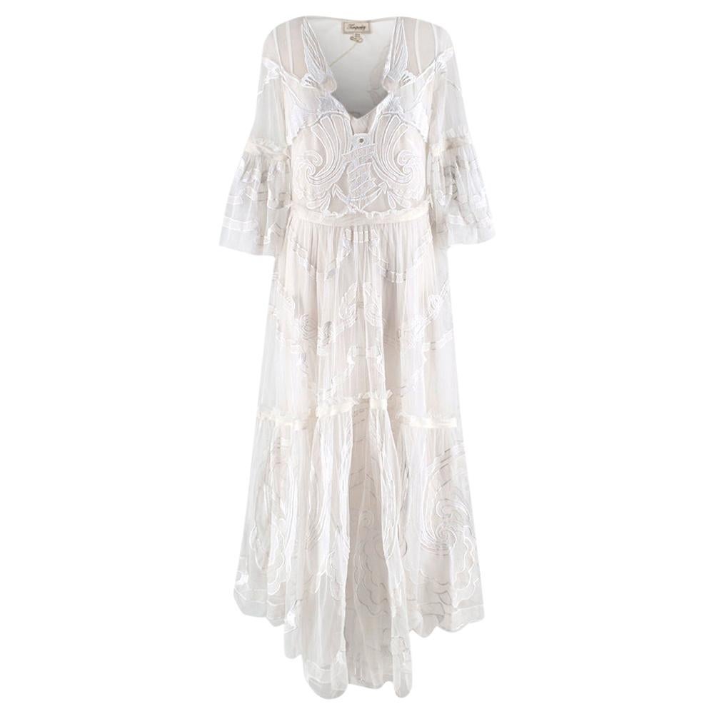 Temperley London Embroidered Mast Midi Dress UK14 For Sale