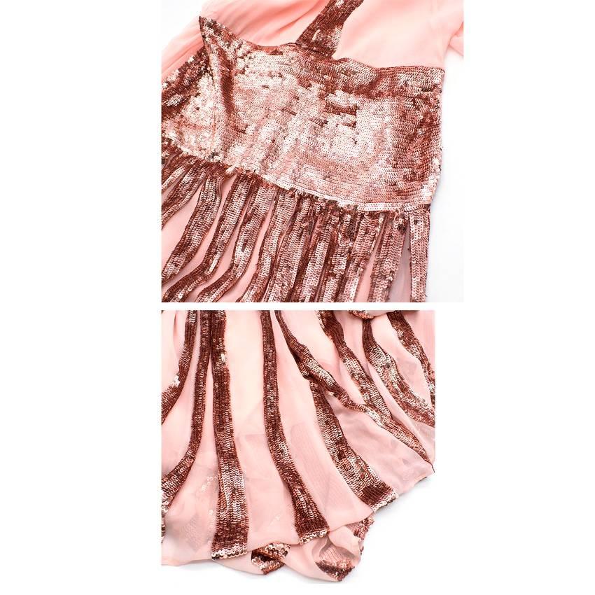 Temperley London Pink Beaded Sheer Gown 5