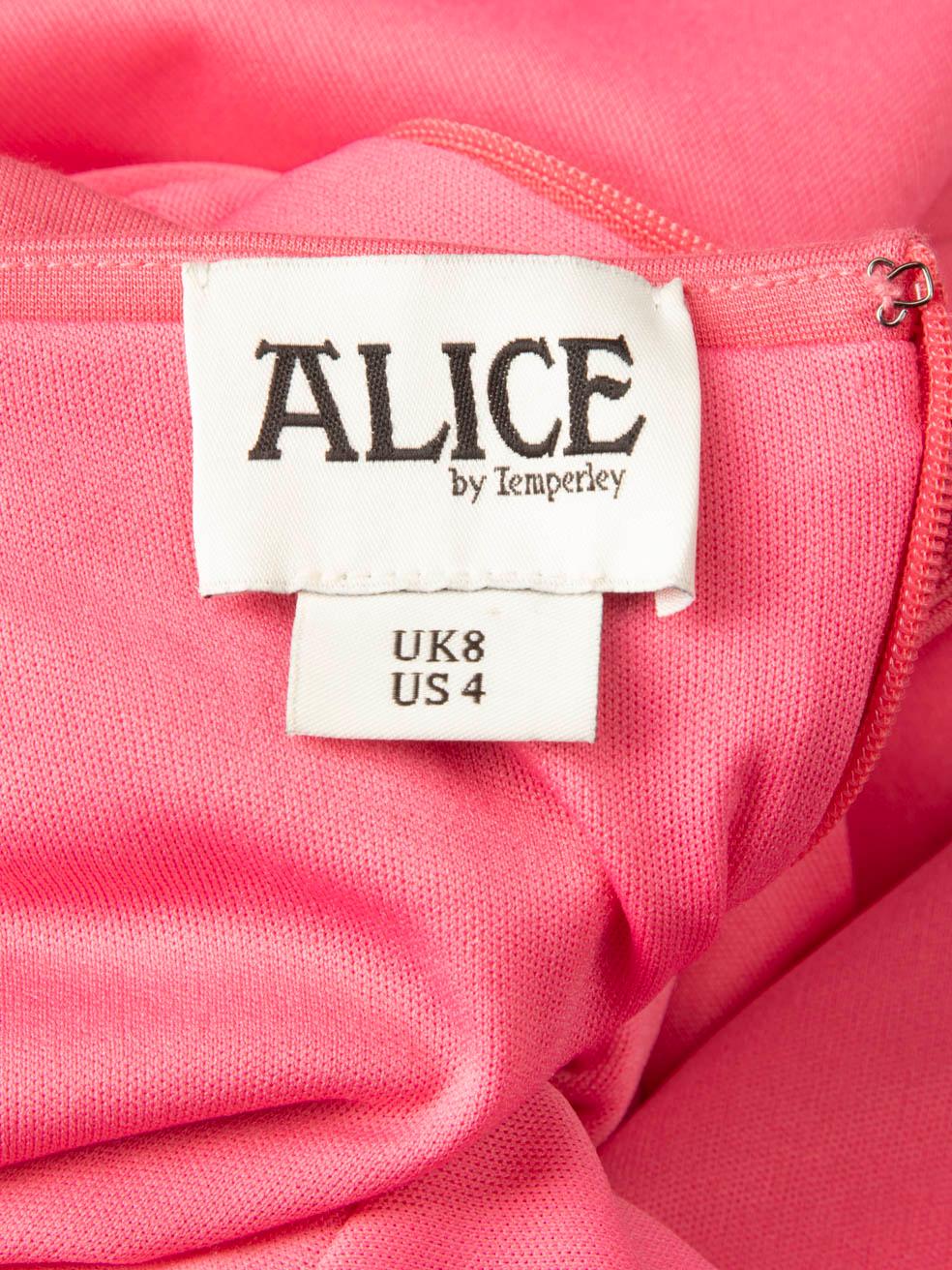 Temperley London Pink Flared Skater Skirt Size S For Sale 1