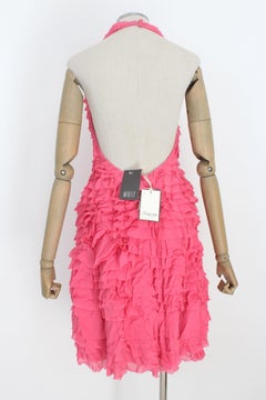 Temperley London Rosa Seidenrüschen Cocktail Party Etuikleid 2000s