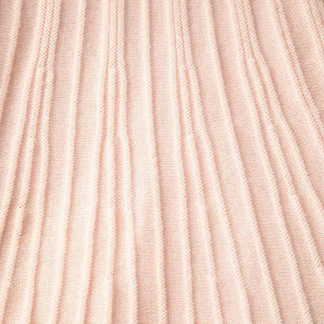 Women's Temperley London Pink Wool Ribbed Fit & Flare Dress Size M