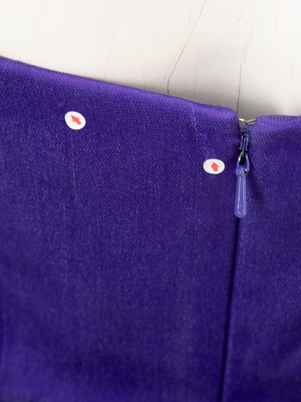 Temperley London Purple Beaded Layered Mini Dress Size M For Sale 2