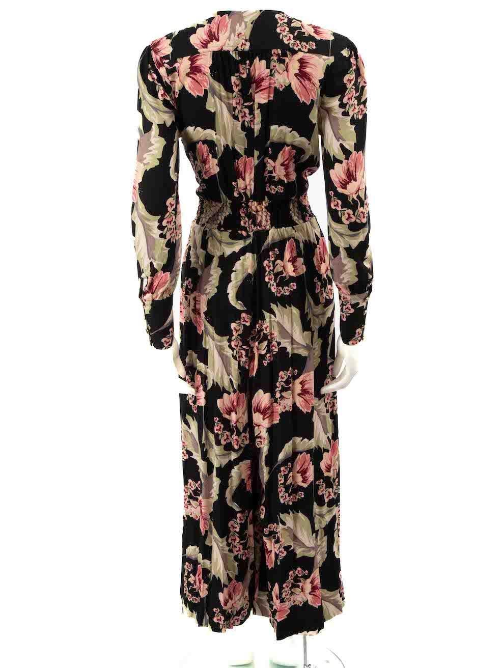 Women's Temperley London Somerset by Alice Temperley Floral V-Neck Jumpsuit Size XS For Sale