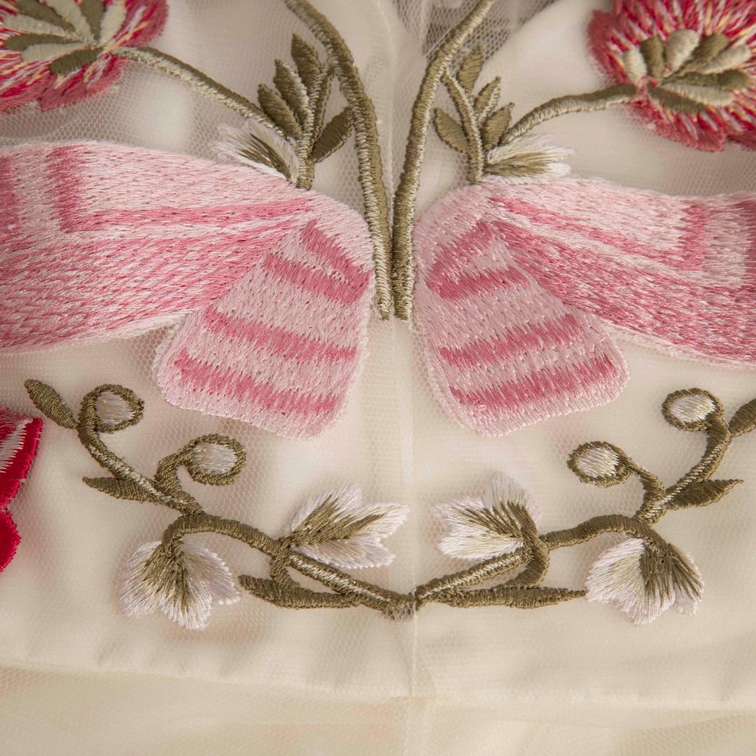 Temperley London Weißes geblümtes Brautkleid Bibi Größe S Damen im Angebot