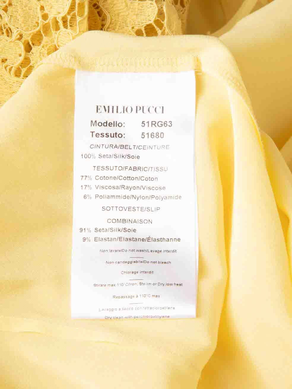 Temperley London Gelbes Minikleid mit Spitzenschleife als Akzent Größe S im Angebot 1