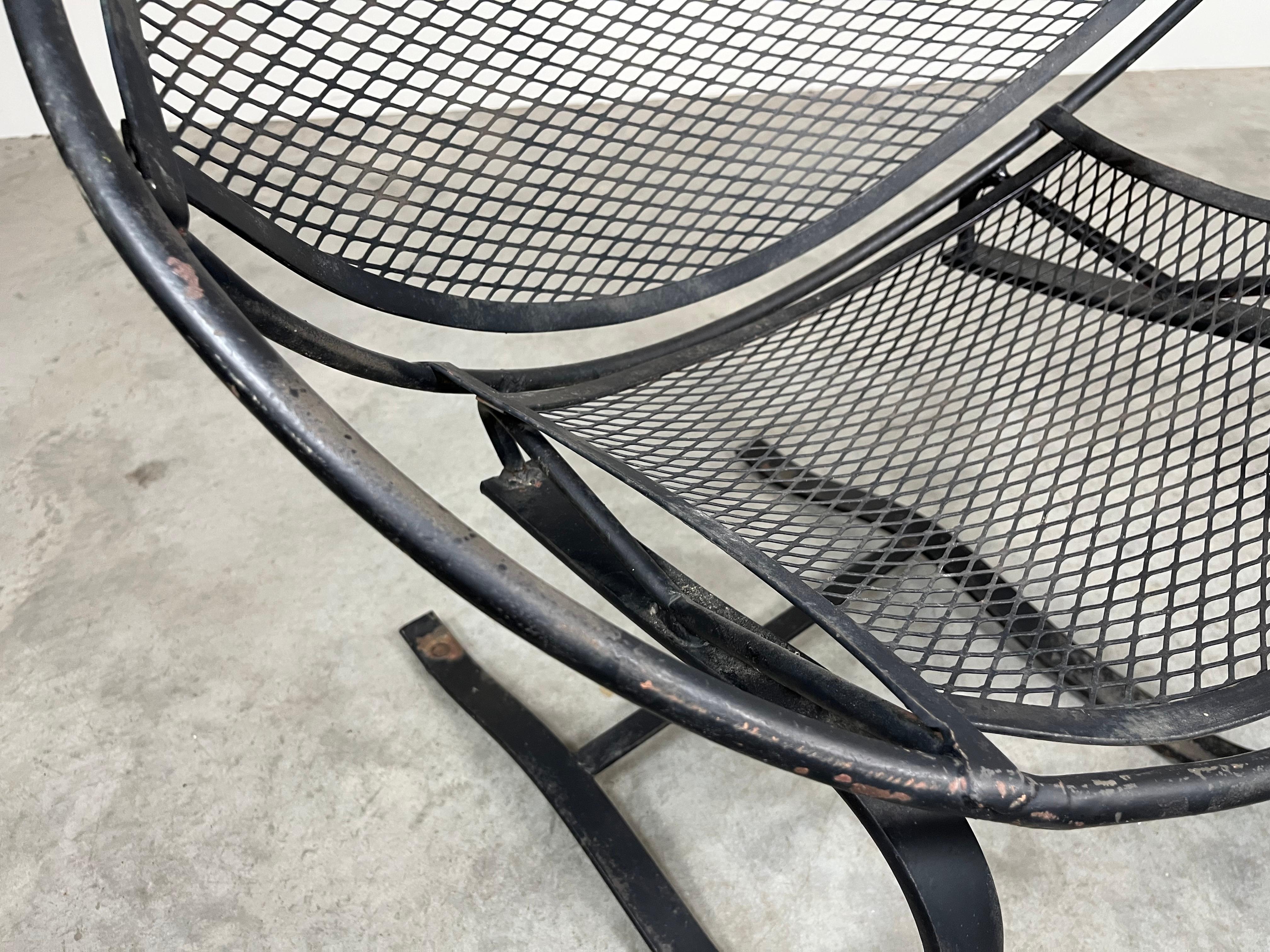 Tempestini for Salterini ‘Radar’ Patio Rocking Lounge Chair Italy circa 1955 3
