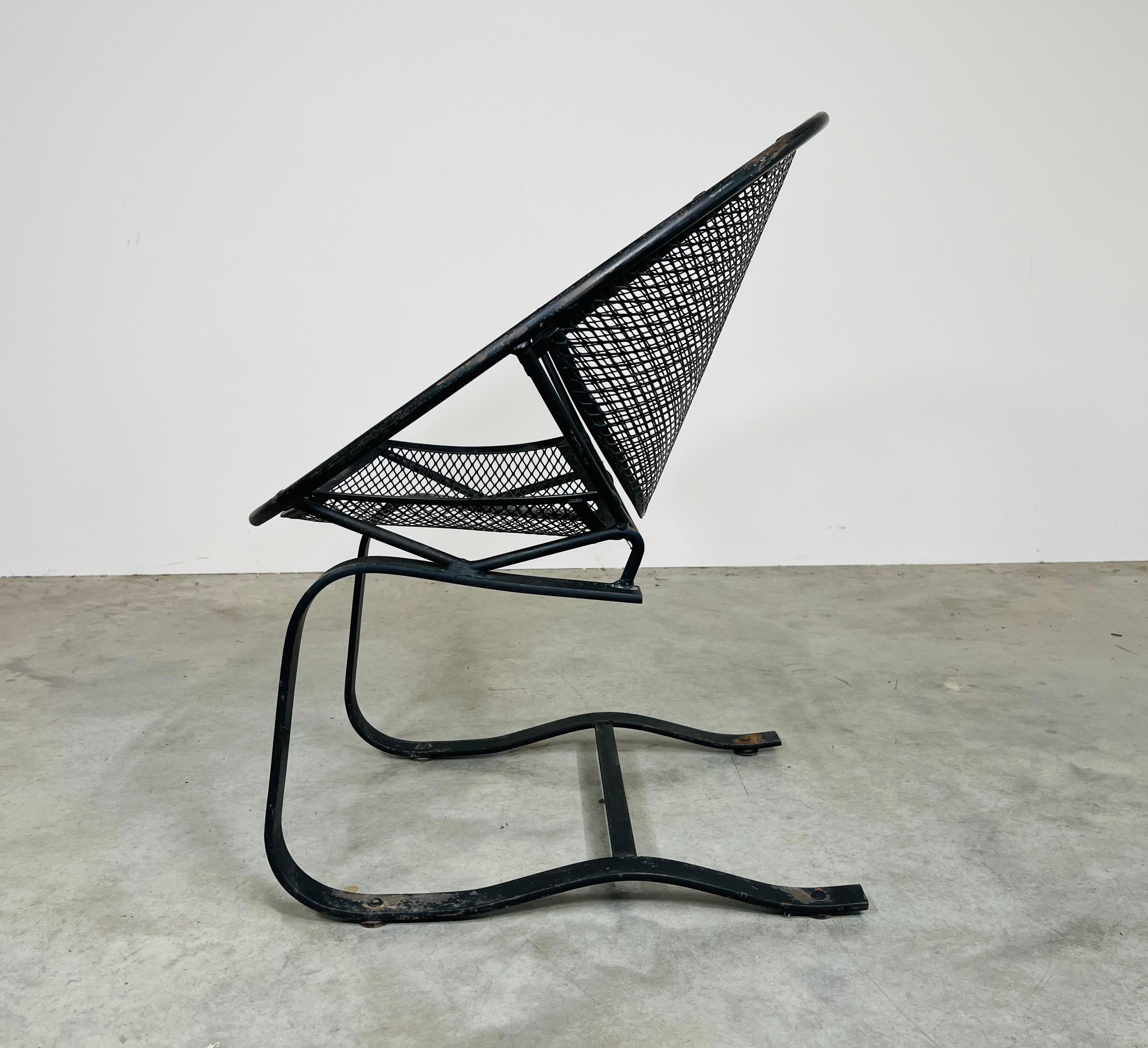 Italian Tempestini for Salterini ‘Radar’ Patio Rocking Lounge Chair Italy circa 1955