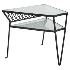 Tempestini für Salterini: Zweistufiger Tisch aus Eisen im Mid-Century-Stil, 1950er Jahre