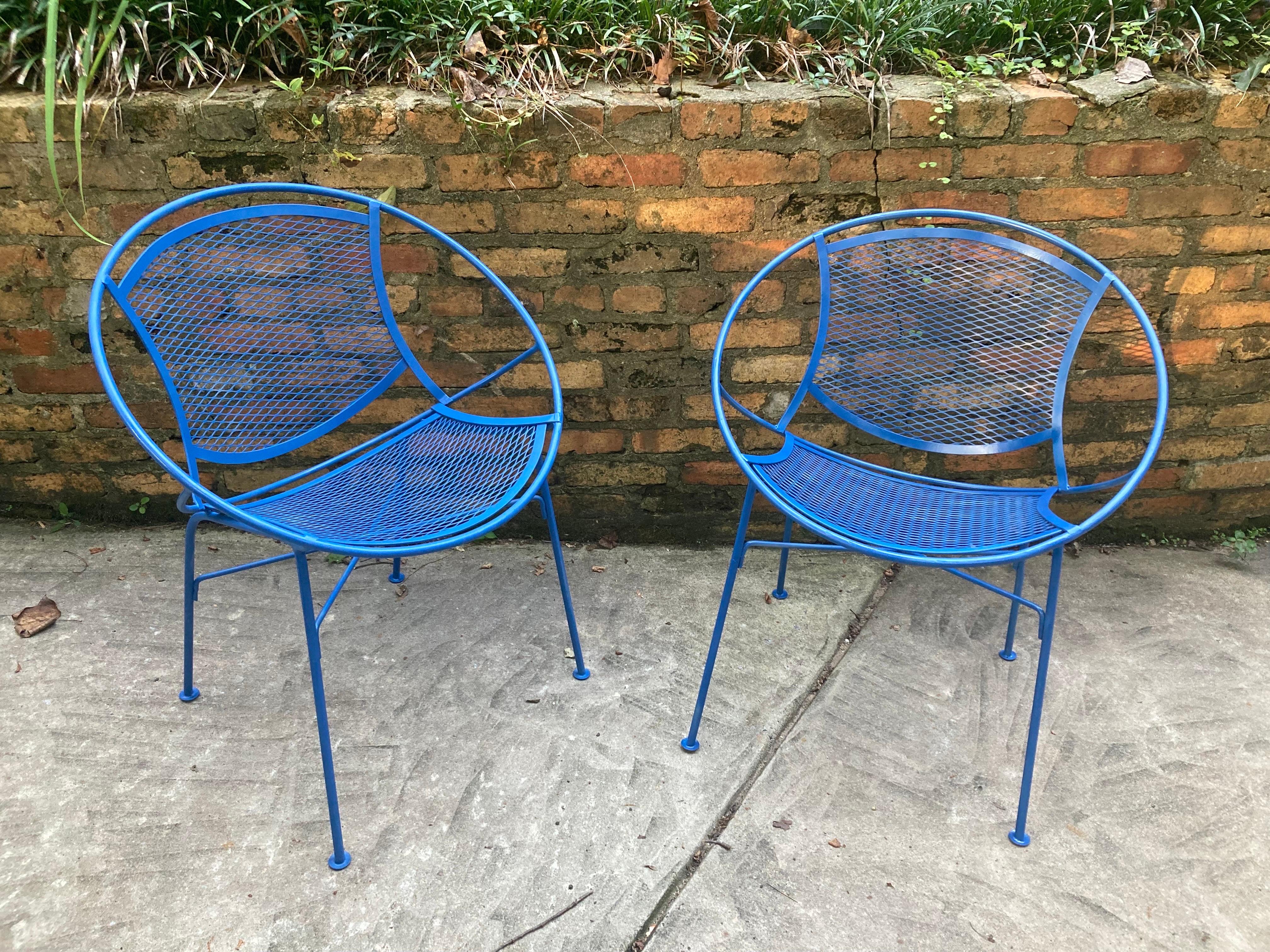 Mid-Century Modern Tempestini for Salterini Oscar Patio Chairs - Set of 2 For Sale