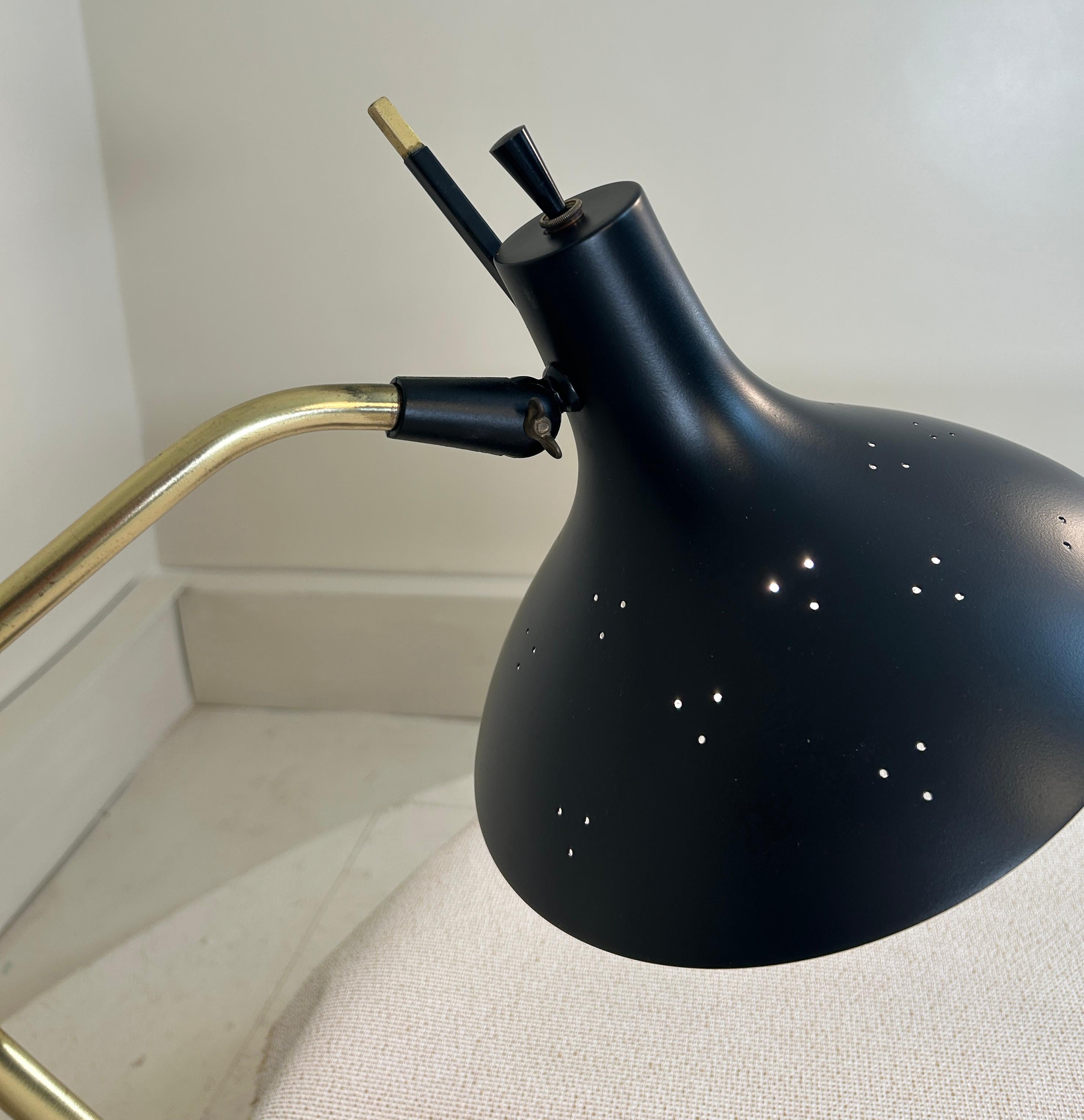 Steel Tempestini style Desk Lamp For Sale