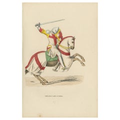 Cavaliere templare in tenuta da battaglia, Costume Di Moyen Age, 1847