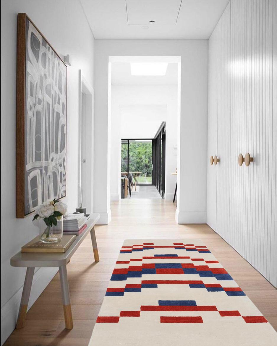 Indien Tapis Temple Berry d'Anni Albers en vente