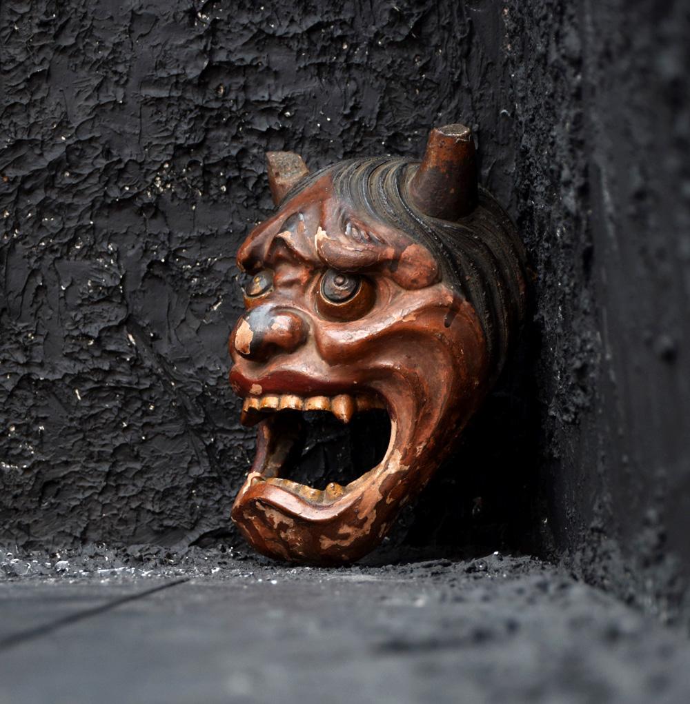 hannya mask wall decor