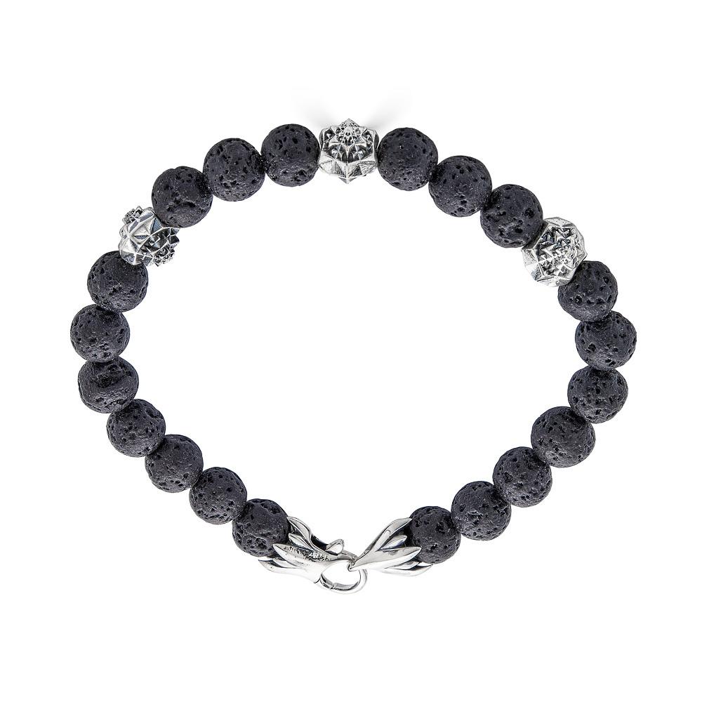 This Fractal sacred geometry Silver and Lava Stone bracelet is inspired by the Borobudor temple in Indonesia. This temple was used as a meditation space to empower the individual and instill peace within. 

This piece is part of the Thoscene