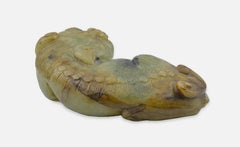 Temple Lion Jade Sculpture