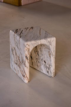 Temple Marble Stool (Rounded) by Serafini