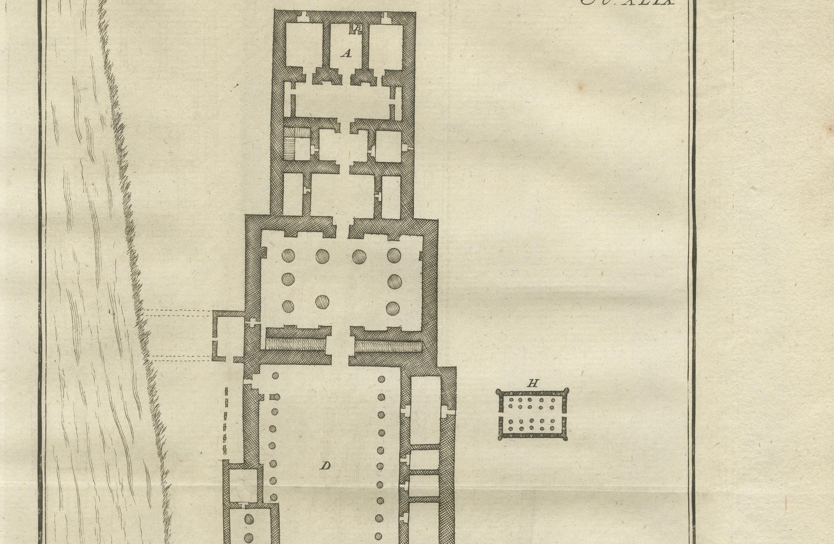 Templo de Filae en la Isla de Isis - Plano del Antiguo Egipto, c.1710

Descripción:
Este plano grabado muestra la disposición arquitectónica del Templo de Isis en Filae, la isla sagrada en el río Nilo, cerca de Asuán. Titulado en neerlandés *De