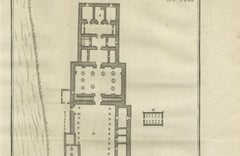 Temple of Philae on the Island of Isis – Ancient Egyptian Plan, c.1710