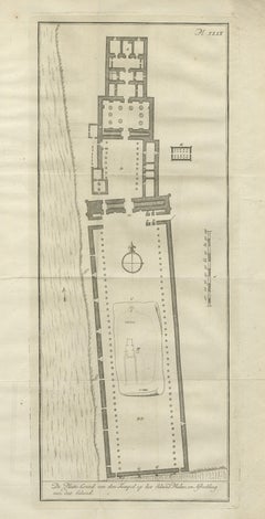 Templo de Filae en la Isla de Isis - Plano del Antiguo Egipto, c.1710