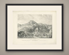Temple of Saint Francis on Monte Velebich, Lithograph, circa 1840