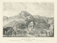 Temple of Saint Francis on Monte Velebich, Lithograph, circa 1840
