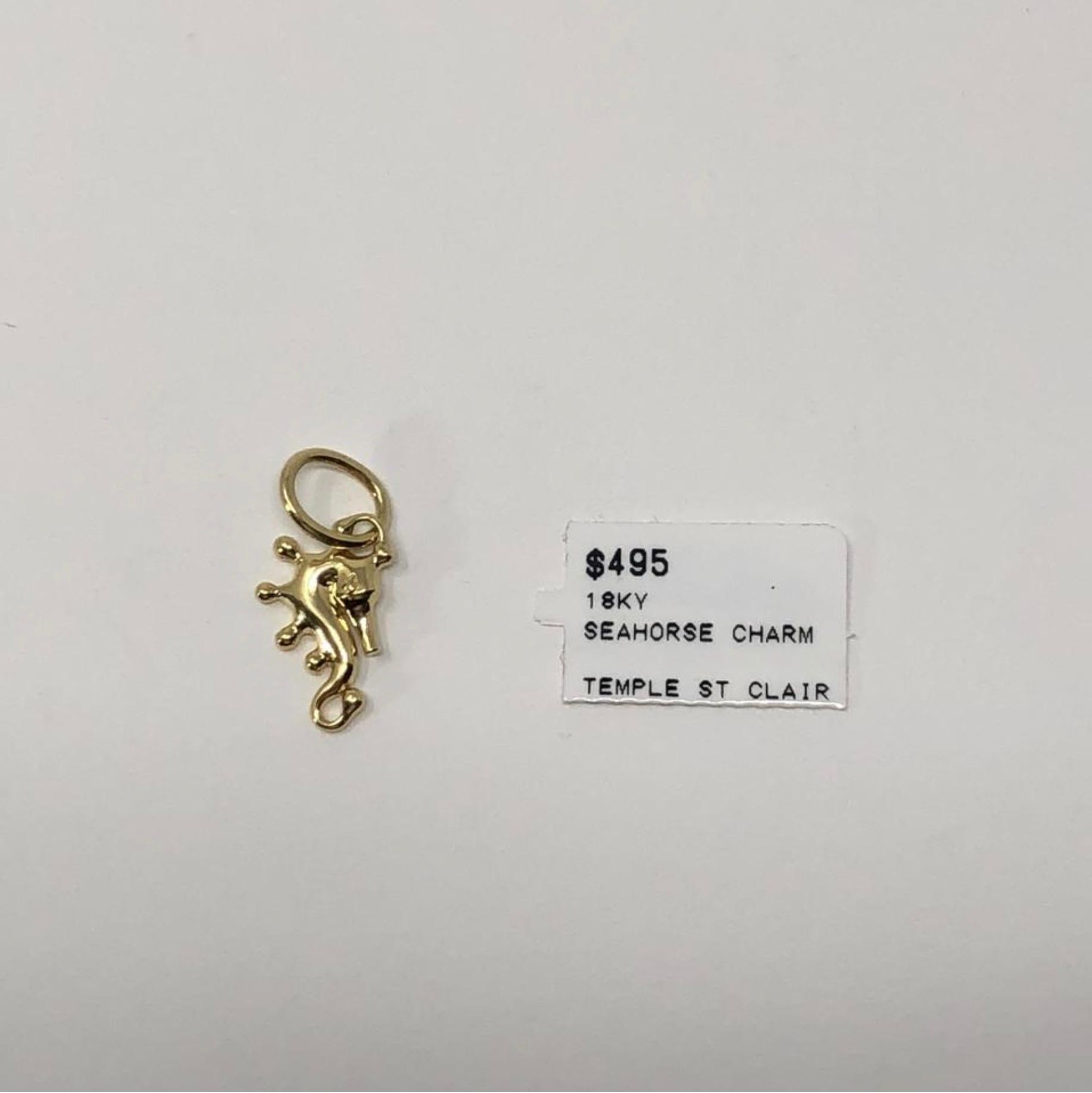 Temple St Clair 18 Karat Charm, Seahorse For Sale 4