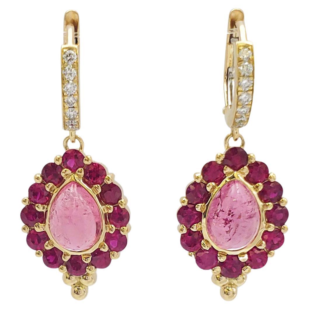 Temple St. Clair 18K 'Color Theory' Ruby, Tourmaline and Diamond Earrings