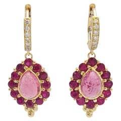Temple St. Clair 18K 'Color Theory' Ruby, Tourmaline and Diamond Earrings