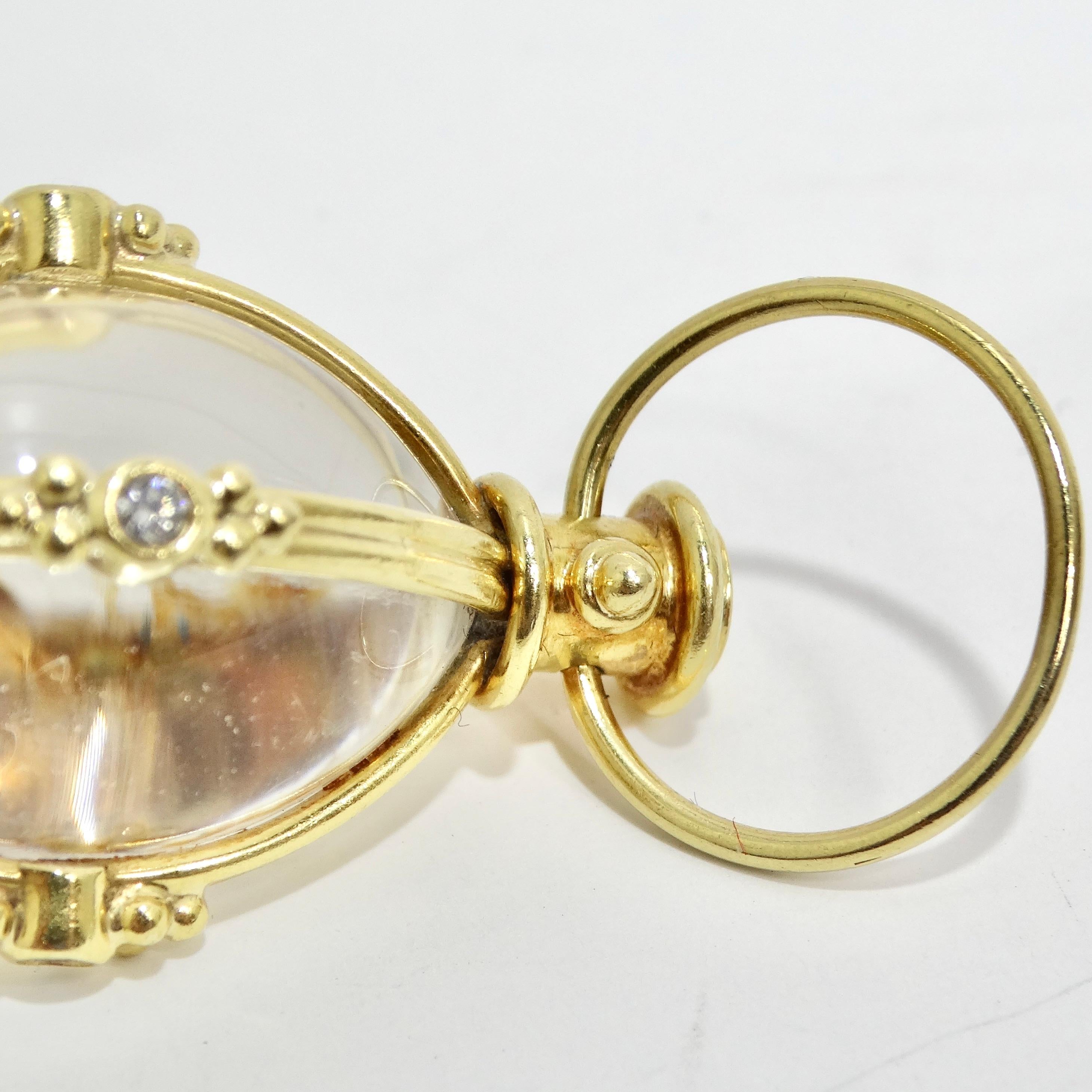 Temple St Clair 18K Diamond Classic Amulet For Sale 3