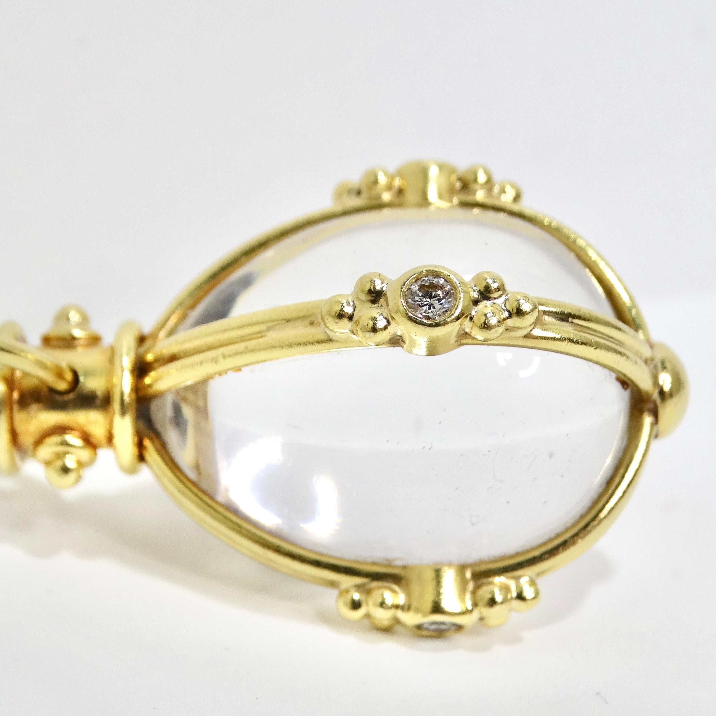 Temple St Clair 18K Diamond Classic Amulet For Sale 1