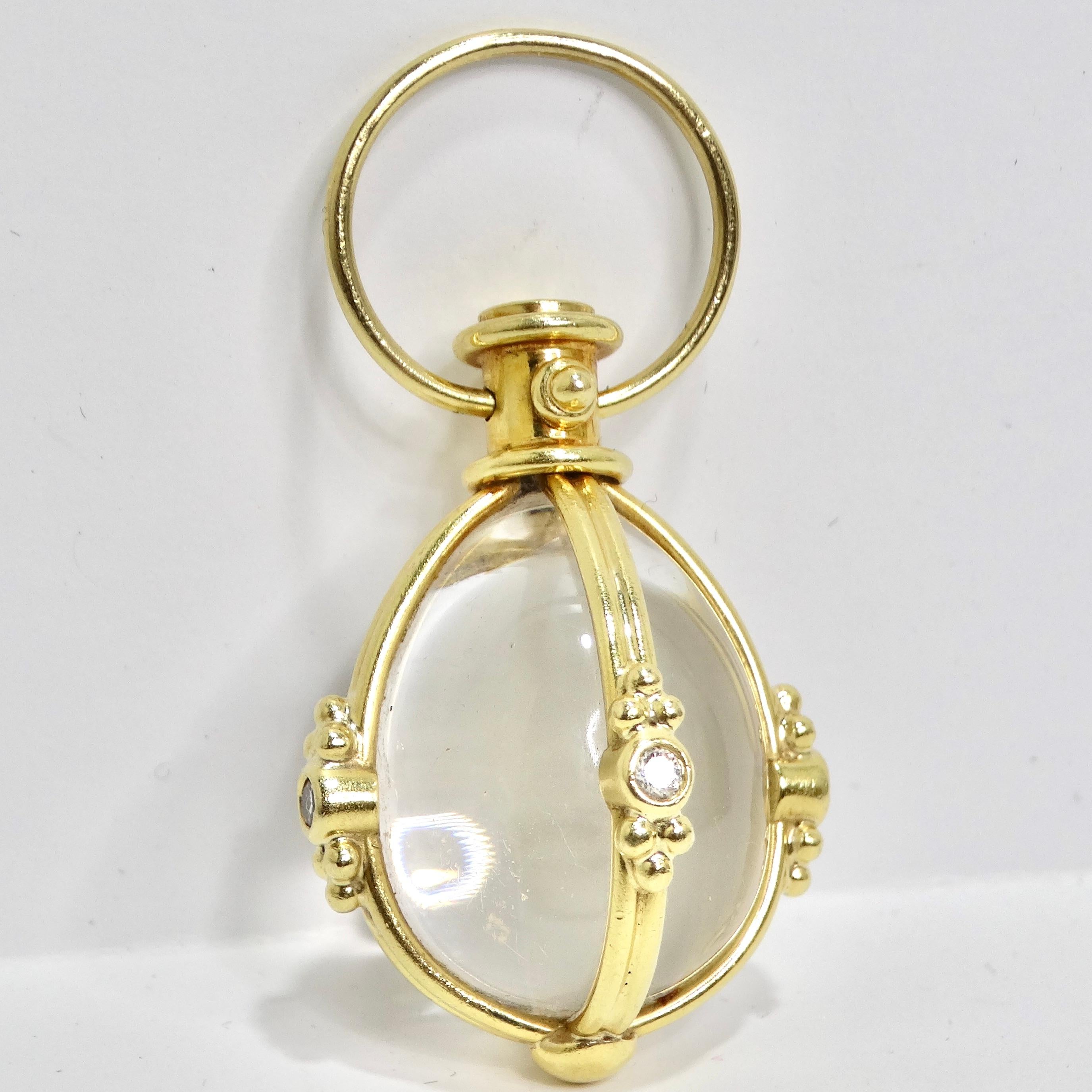 Temple St Clair 18K Diamond Classic Amulet For Sale 2