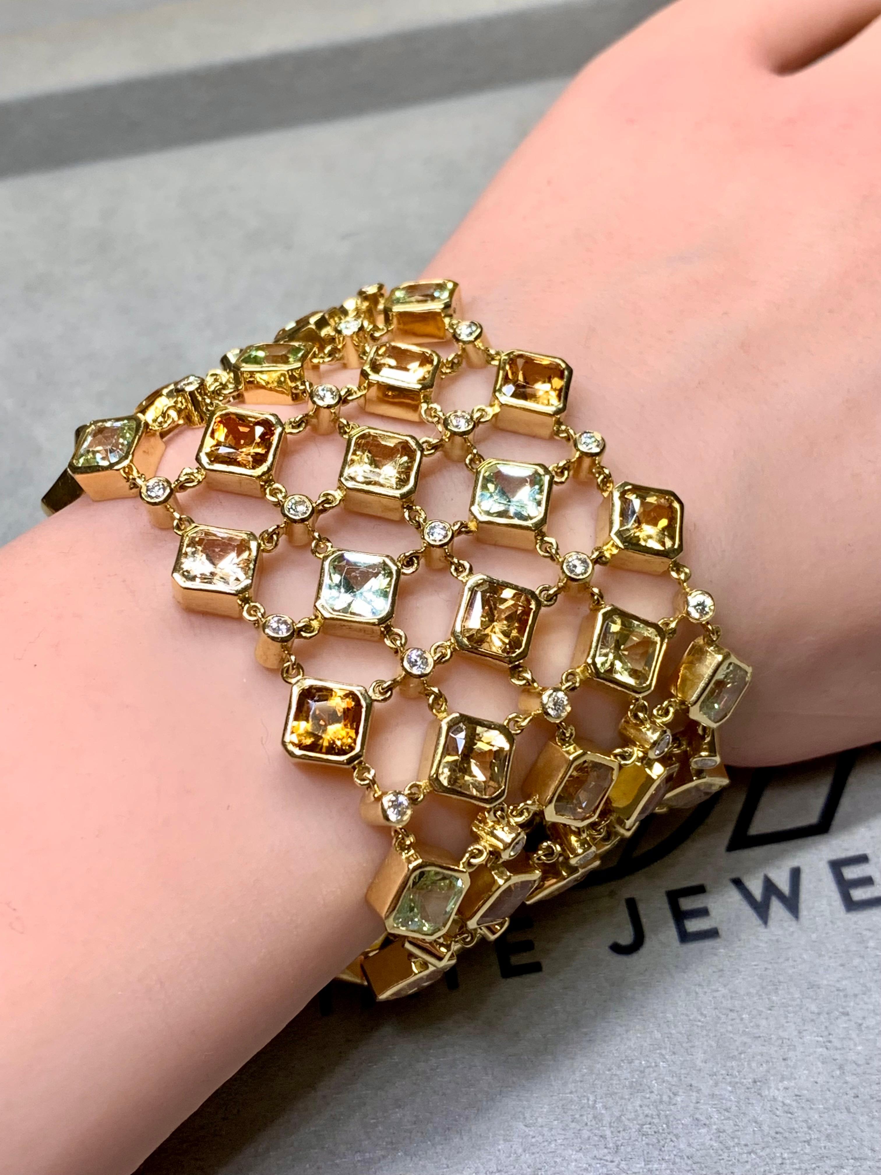 Temple St. Clair, large manchette enveloppante Hera Linky Pietra en diamants 18 carats en vente 5