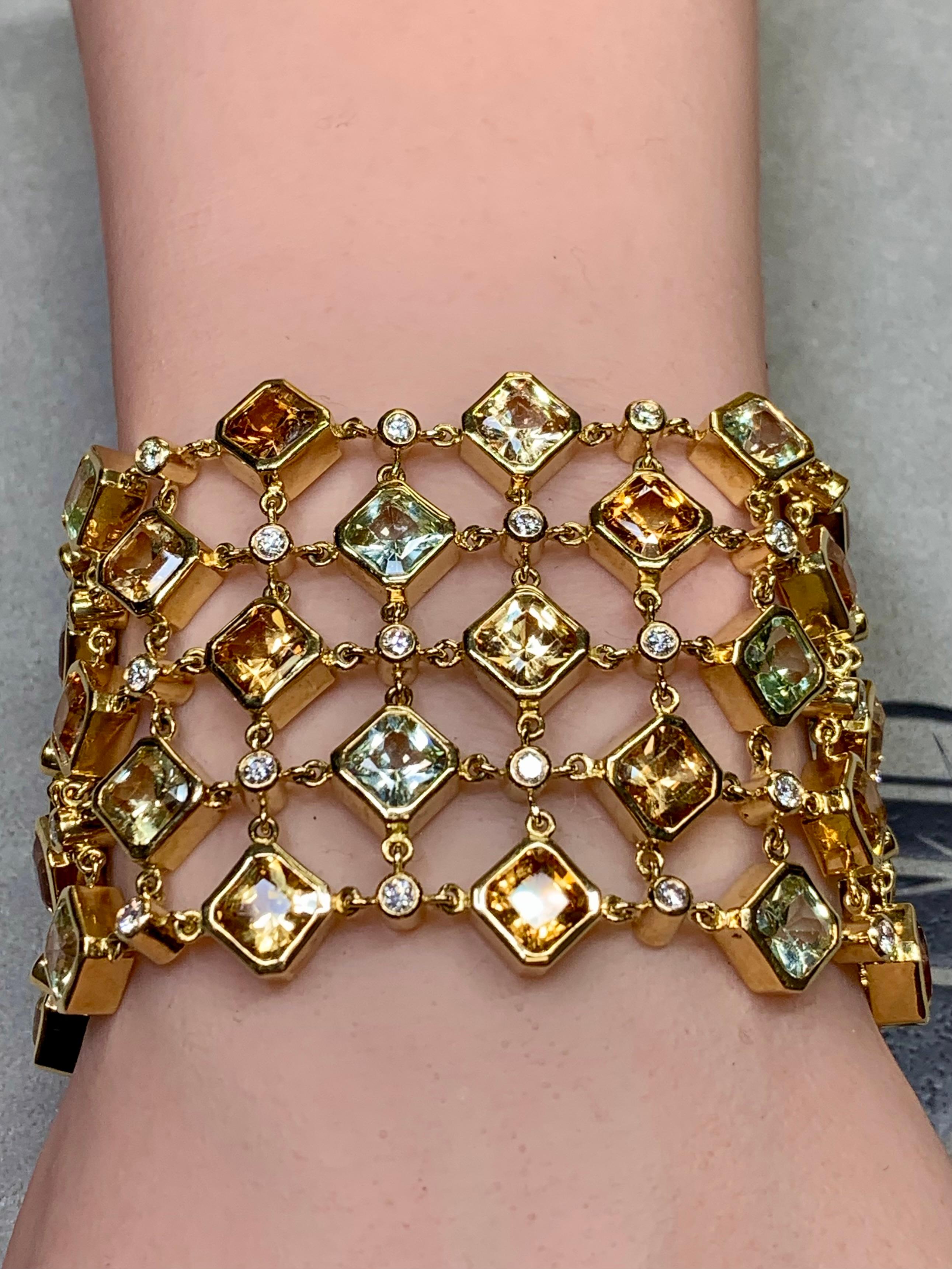 Temple St. Clair, large manchette enveloppante Hera Linky Pietra en diamants 18 carats en vente 6